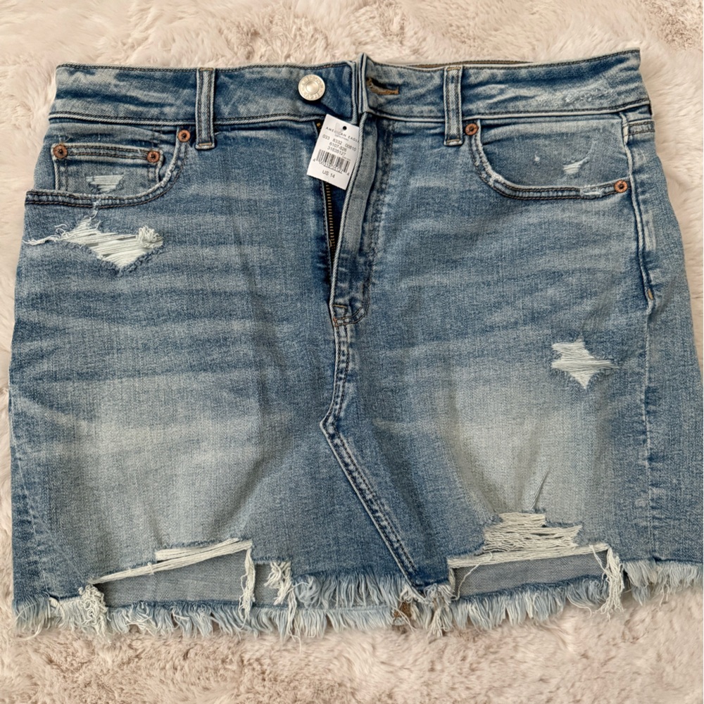 American Eagle Distressed Denim Women's Skirt
